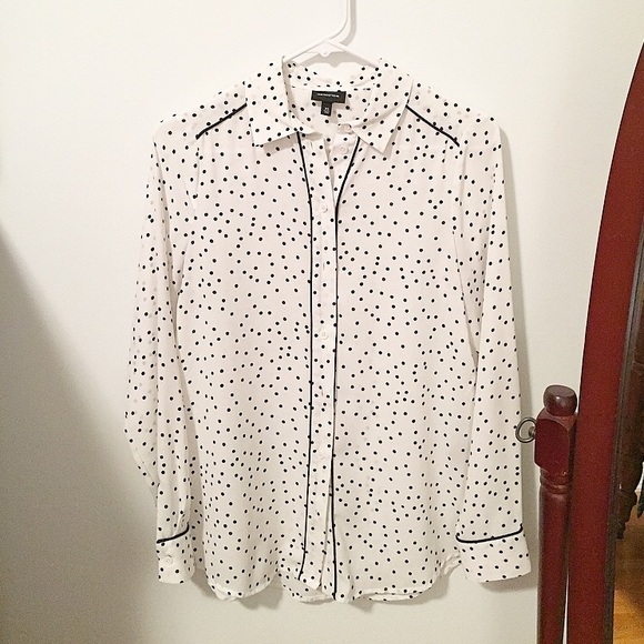 Who What Wear Tops - Who What Wear, polka dot, blouse!